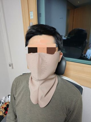 [AVAVE] 어베이브 올인원히트 스포츠 골프 방한 넥워머 마스크 — 5점을 준 리뷰어가 2024년 1월 올린 사용 사진