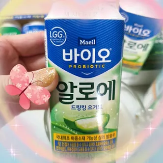LIVE 매일바이오 알로에 드링킹 요거트 — 5점을 준 리뷰어가 2022년 4월 올린 사용 사진