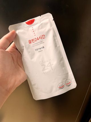 클린24시간 1BOX(5포) + 전용보틀(500ml) — 4점을 준 리뷰어가 2022년 8월 올린 사용 사진