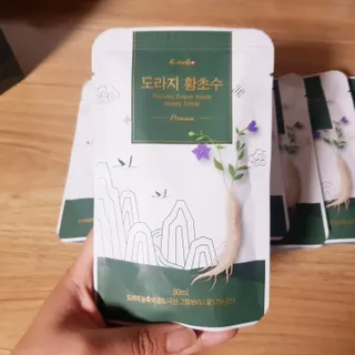 K-doraji K도라지 황초수 목에좋은 도라지 음료 80ml*7봉 — 4점을 준 리뷰어가 2022년 7월 올린 사용 사진