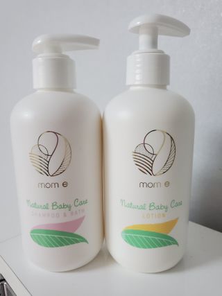 mom e 맘이 내추럴 베이비 케어 샴푸앤바스+로션 — 5점을 준 리뷰어가 2021년 1월 올린 사용 사진