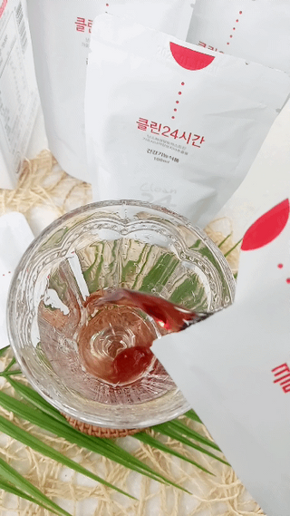 클린24시간 1BOX(5포) + 전용보틀(500ml) — 5점을 준 리뷰어가 2022년 9월 올린 사용 사진