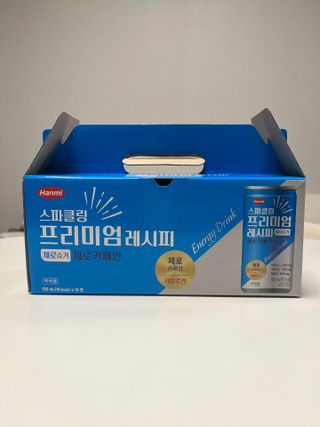 한미사이언스 [한미] 스파클링 프리미엄 레시피 (카페인, 제로카페인 2종)각5개총10개제공 — 5점을 준 리뷰어가 2025년 1월 올린 사용 사진