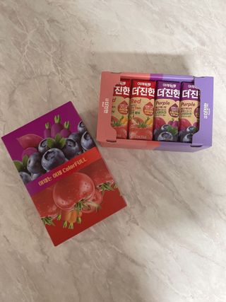 [롯데칠성] 야채듬뿍 더'진한 [롯데칠성] 야채는 이제 COLORFULL! 야채듬뿍  더 진한 레드 4개 +퍼플 4개 (총 8개) — 5점을 준 리뷰어가 2023년 6월 올린 사용 사진