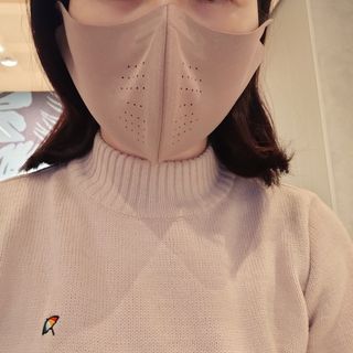 [AVAVE] 어베이브 페이스히트 스포츠 골프 방한 페이스 마스크 — 5점을 준 리뷰어가 2024년 1월 올린 사용 사진