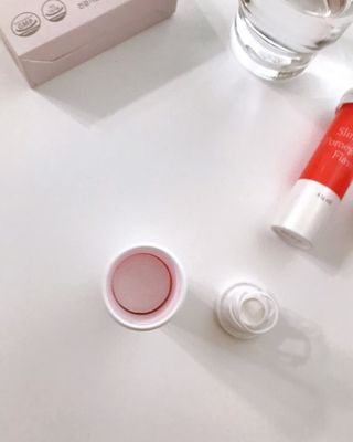 [슬림드랍 석류맛] 건기식 다이어트 보조제 겸 비타민 — 5점을 준 리뷰어가 2022년 1월 올린 사용 사진