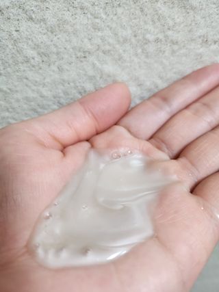 프리마인 더이상 뻣뻣하고 효과없는 탈모샴푸는 NO. 근본부터 케어하는 셀베이스 그린티샴푸(500ml) — 4.5점을 준 리뷰어가 2023년 3월 올린 사용 사진