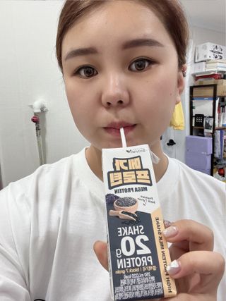 바디랩 프로틴음료 단백질쉐이크 메가프로틴 — 5점을 준 리뷰어가 2022년 4월 올린 사용 사진