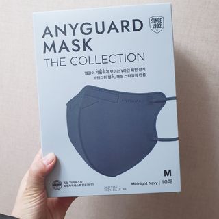 애니가드 셋업마스크 4컬러 각 10매입 [크리미베이지, 캐시미어로즈, 초콜렛브라운, 미드나잇네이비] — 5점을 준 리뷰어가 2022년 2월 올린 사용 사진