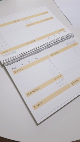 리훈 차일드라이크 워킹스마일 초등학생 스터디 플래너 — 4.5점을 준 리뷰어가 2021년 10월 올린 사용 사진