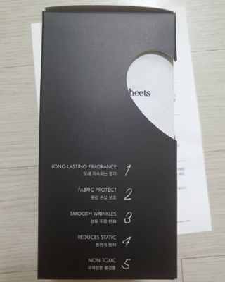 [이즈라이프코스메틱] 퍼퓸 드라이어 시트 히노끼향  or 블랑향 2중 택1 30매 — 5점을 준 리뷰어가 2021년 6월 올린 사용 사진