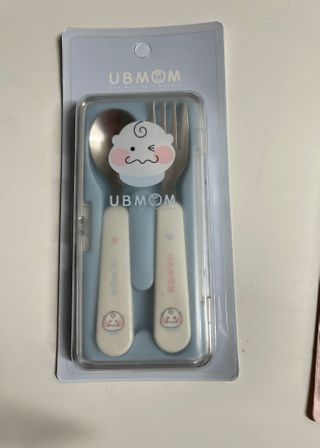 유비맘 스푼포크 케이스 세트 1+1 _컬러랜덤 발송 — 5점을 준 리뷰어가 2021년 1월 올린 사용 사진