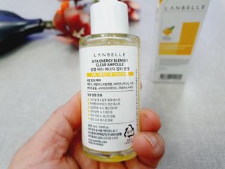 랑벨 비타 에너지 잡티 앰플 50ml 고농축 비타민, 저자극, 수분 촉촉, 미백 앰플 — 5점을 준 리뷰어가 2022년 3월 올린 사용 사진