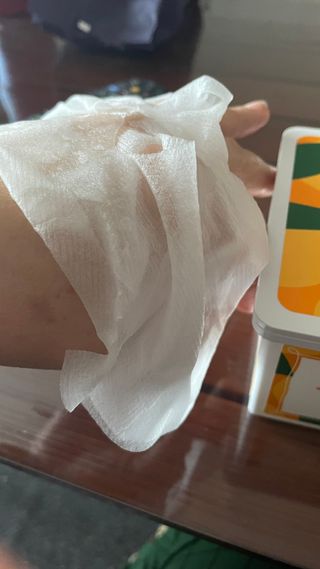 제주인디 비타민 씨 데일리 모닝 케어 마스크 — 5점을 준 리뷰어가 2023년 12월 올린 사용 사진