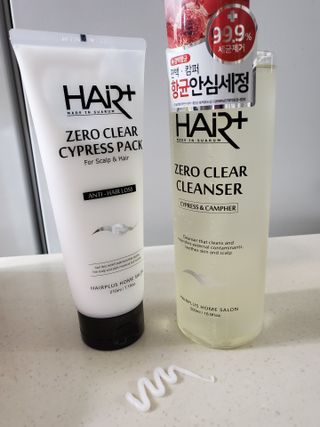 헤어플러스 제로클리어 샴푸 500ml, 두피팩 210ml 2종SET — 5점을 준 리뷰어가 2021년 3월 올린 사용 사진