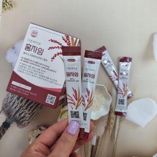 하루 1포로 콜레스테롤, 유산균, 고역가 소화효소까지 한번에 섭취! 다온바이오 홍자임 1개월분(30포) — 4점을 준 리뷰어가 2022년 11월 올린 사용 사진
