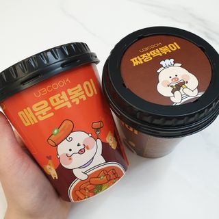 유비쿡 컵떡볶이 매운컵떡볶이2개/ 짜장컵떡볶이 2개  총 4개세트 — 4점을 준 리뷰어가 2021년 2월 올린 사용 사진