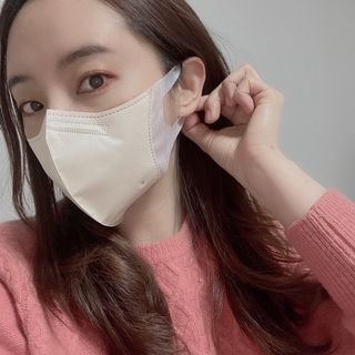 끌린에르 스포츠 귀편한 새부리형 마스크 — 5점을 준 리뷰어가 2022년 2월 올린 사용 사진