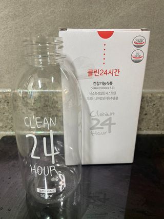 클린24시간 1BOX(5포) + 전용보틀(500ml) — 5점을 준 리뷰어가 2023년 2월 올린 사용 사진