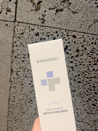바노바기 코스메틱 바노바기 밀크씨슬 리페어 시카 선스크린 플러스 50ml — 5점을 준 리뷰어가 2023년 1월 올린 사용 사진