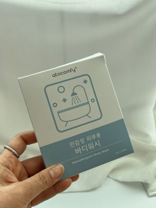 아토컴피 신생아도 사용가능한 무알러지 1회용 바디워시 여행키트 ( 독일 임상시험 완료) — 5점을 준 리뷰어가 2023년 2월 올린 사용 사진