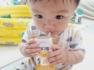 메디웰 페디아드링크 미니 바나나맛 — 5점을 준 리뷰어가 2022년 8월 올린 사용 사진