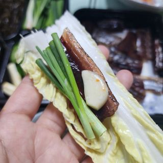마라도푸드 포항 구룡포 햇 과메기 야채세트 마라도회식당 꽁치 — 5점을 준 리뷰어가 2024년 1월 올린 사용 사진