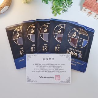 광동생활건강 [광동] 바르게 만든 녹용, 광동정녹청 30포. — 5점을 준 리뷰어가 2022년 1월 올린 사용 사진