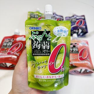 ORIHIRO 오리히로 곤약젤리 제로칼로리 130g 4종 4팩(맛별로 1팩씩) — 5점을 준 리뷰어가 2023년 1월 올린 사용 사진