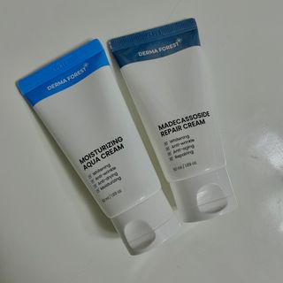 더마포레스트 마데카소사이드 리페어 크림,  모이스처라이징 아쿠아크림 — 5점을 준 리뷰어가 2021년 8월 올린 사용 사진