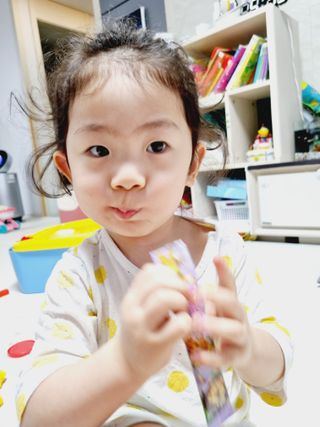 다나음 180도 칼슘젤리+아연면역젤리 — 5점을 준 리뷰어가 2022년 1월 올린 사용 사진