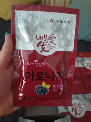 서울약사신협_내몸애생발란스아로니아_70ml x 30포 — 5점을 준 리뷰어가 2021년 7월 올린 사용 사진