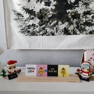 맘트리 우리집 메신저. 인테리어소품. 집들이선물 [마음을 전하는 우리집 메신저. 마우메] — 5점을 준 리뷰어가 2022년 12월 올린 사용 사진