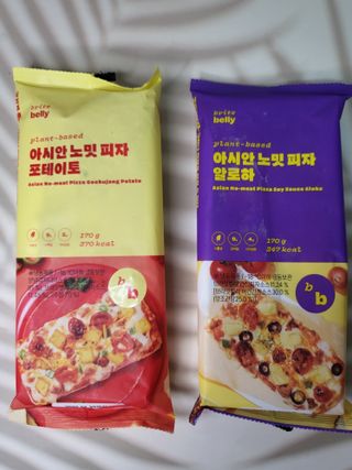브라잇벨리 비건피자 [노밋피자알로하 & 노밋피자포테이토] 2가지맛 — 5점을 준 리뷰어가 2022년 7월 올린 사용 사진