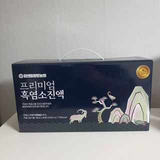 참앤들황토농원 국내산 흑염소를 정성스럽게 담은, 프리미엄 흑염소 진액 70ml x 30포 1박스 — 5점을 준 리뷰어가 2023년 1월 올린 사용 사진
