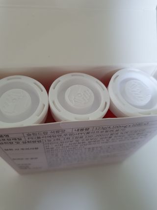 [슬림드랍 석류맛] 건기식 다이어트 보조제 겸 비타민 — 5점을 준 리뷰어가 2021년 12월 올린 사용 사진