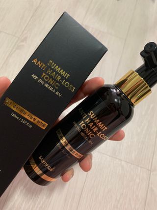 썸헤어 / SUMHAIR 썸헤어 써밋 안티 헤어로스 토닉 — 5점을 준 리뷰어가 2021년 5월 올린 사용 사진