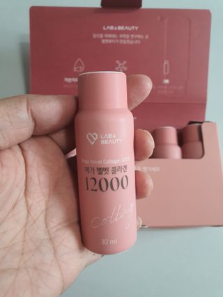 랩앤뷰티 메가 벨벳 콜라겐 12000 — 5점을 준 리뷰어가 2021년 5월 올린 사용 사진