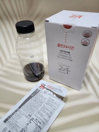 클린24시간 1BOX(5포) + 전용보틀(500ml) — 4점을 준 리뷰어가 2022년 12월 올린 사용 사진