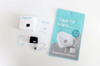 주식회사 휴레브 Cool Fit(마스크 공기 순환 장치) — 3점을 준 리뷰어가 2022년 11월 올린 사용 사진
