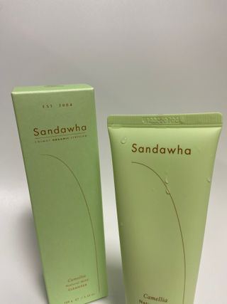 스킨큐어 산다화 울트라 젠틀 약산성 세안제 — 5점을 준 리뷰어가 2023년 3월 올린 사용 사진