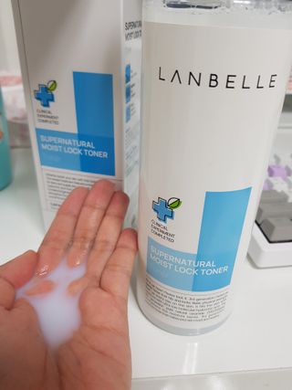랑벨 수퍼내츄럴 수분잠금 토너 500ml (수분, 보습, 피부장벽 토너) — 5점을 준 리뷰어가 2022년 4월 올린 사용 사진