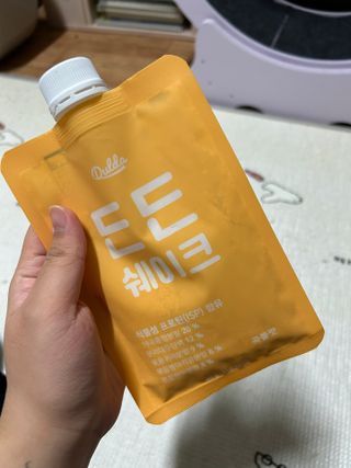 [덜다] 든든 식물성 단백질 쉐이크 40g X 7입 (곡물/딸기) — 5점을 준 리뷰어가 2023년 8월 올린 사용 사진