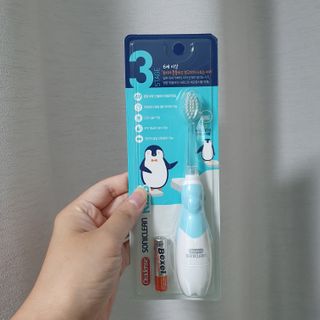 [오라덴스] 99.9 항균 칫솔모_키즈 진동칫솔 2,3단계 중 택 1 — 5점을 준 리뷰어가 2021년 7월 올린 사용 사진