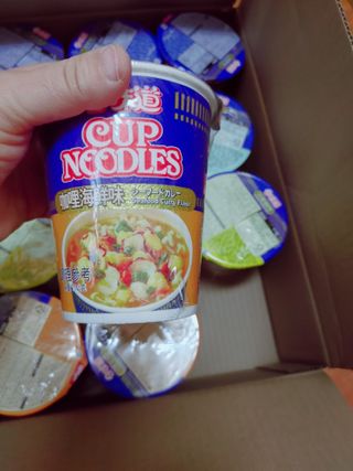 NISSIN 닛신 컵누들  4종 - 씨푸드오리지날, 씨푸드 스파이시, 씨푸드 커리, 씨푸드 XO소스 — 5점을 준 리뷰어가 2022년 12월 올린 사용 사진
