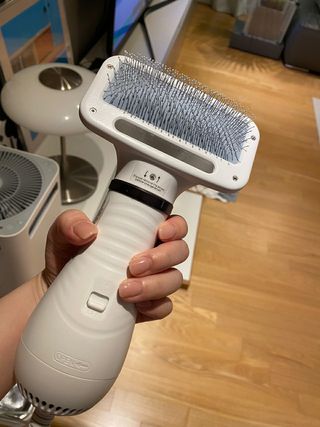 아베크 펫 강아지 고양이 애견 에어 브러쉬 드라이기 올인원 — 5점을 준 리뷰어가 2021년 7월 올린 사용 사진