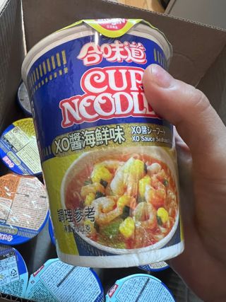 NISSIN 닛신 컵누들  4종 - 씨푸드오리지날, 씨푸드 스파이시, 씨푸드 커리, 씨푸드 XO소스 — 4.5점을 준 리뷰어가 2022년 12월 올린 사용 사진