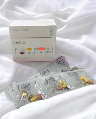 [닥터잇츠] 개인맞춤형 건강기능식품_2종 중 택 1 — 5점을 준 리뷰어가 2024년 1월 올린 사용 사진