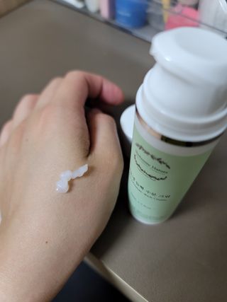 술람미네이처 자연주의 화장품ㅣ속보습 충전 + 민감/트러블 피부 진정 - 알로에 듬뿍 수분 크림 50ml — 5점을 준 리뷰어가 2022년 6월 올린 사용 사진