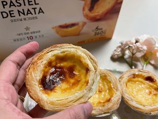 디앙뜨 포르투갈 에그타르트 오리지널 맛+패션후르츠 맛 중 택1 — 5점을 준 리뷰어가 2021년 7월 올린 사용 사진
